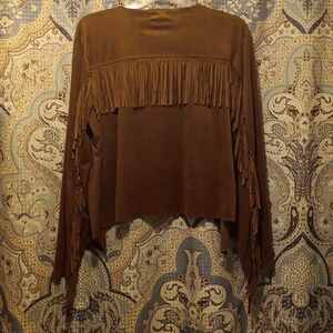 Ultra Suede Fringe Jacket